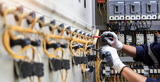 Professional Electrician technician working in Prosper, TX
